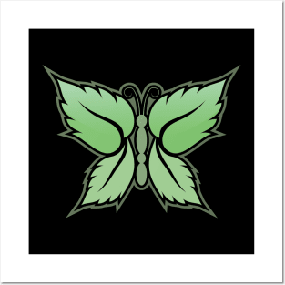 Mint Butterfly Posters and Art